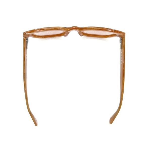 New Derek Lam 10 Crosby Sunglasses Square Lens Coral Frame Chunky Sunnies